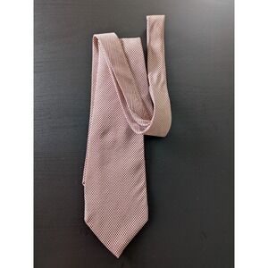 Polo by Ralph Lauren Red Star Print Ivory Tie‎ Necktie USA Made